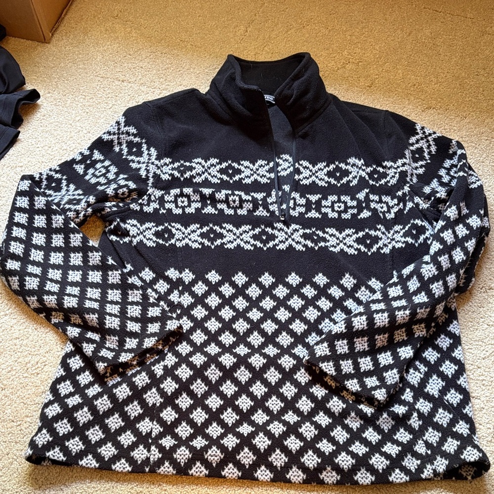 Lands Ends half zip polar fleece